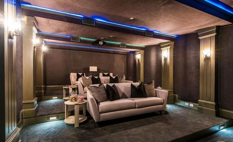 Modern Home Theater Interior