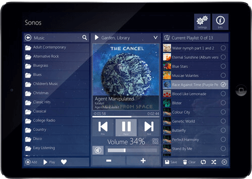Sonos Multi-Zone Music System Interface