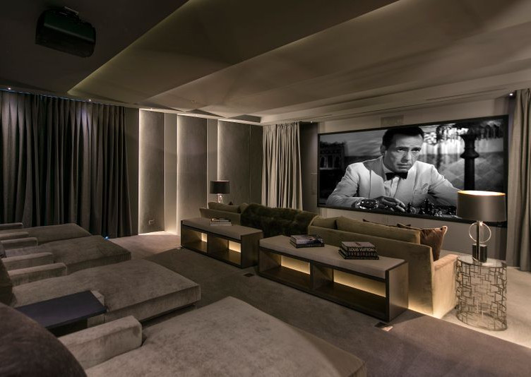 Home Theater Interior View of Screen